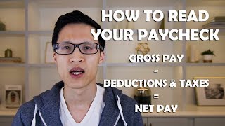 How to Read Your Paycheck