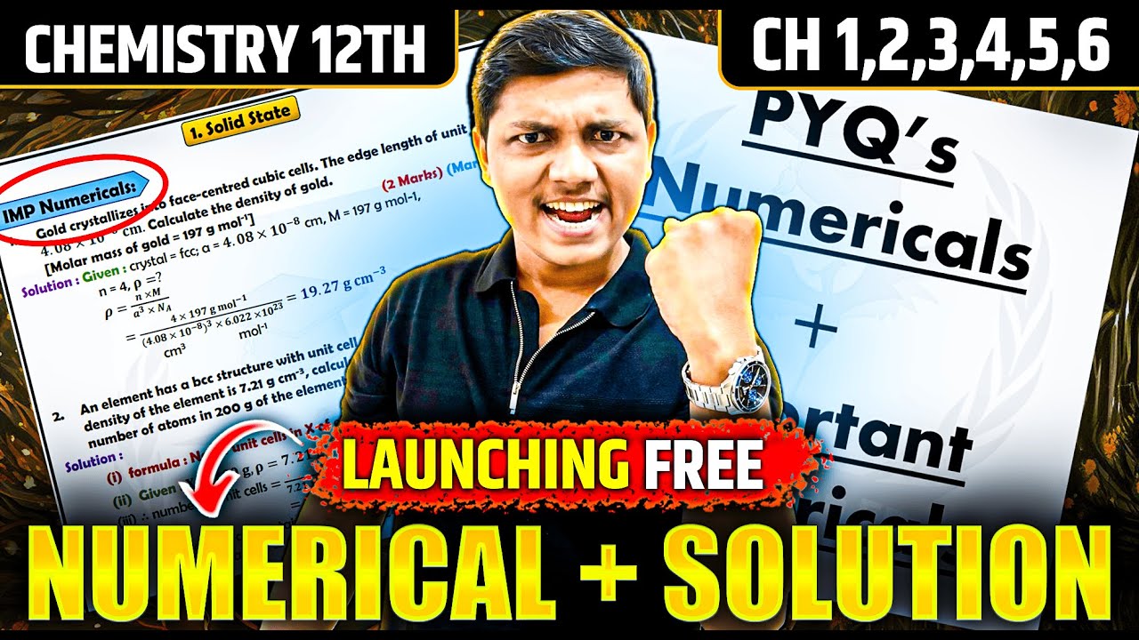 📗Launching Free Numerical of Chemistry🥳 | Aab Hogaa TANDAV ! 