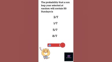 Leap year probability|for more check description#youtubeshorts #quiz #shorts