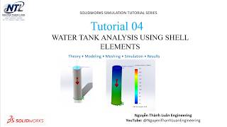 SolidWorks Simulation Tutorial #4- Shell Element Analysis of a Water Tank Under Hydrostatic Pressure