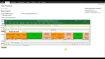 How to Generate and Download an Inventory Template on Amazon