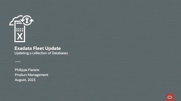 Updating a collection of Databases using Exadata Fleet Update