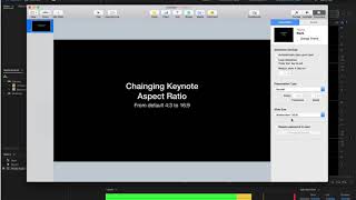 Setting Aspect Ratio in Apple Keynote