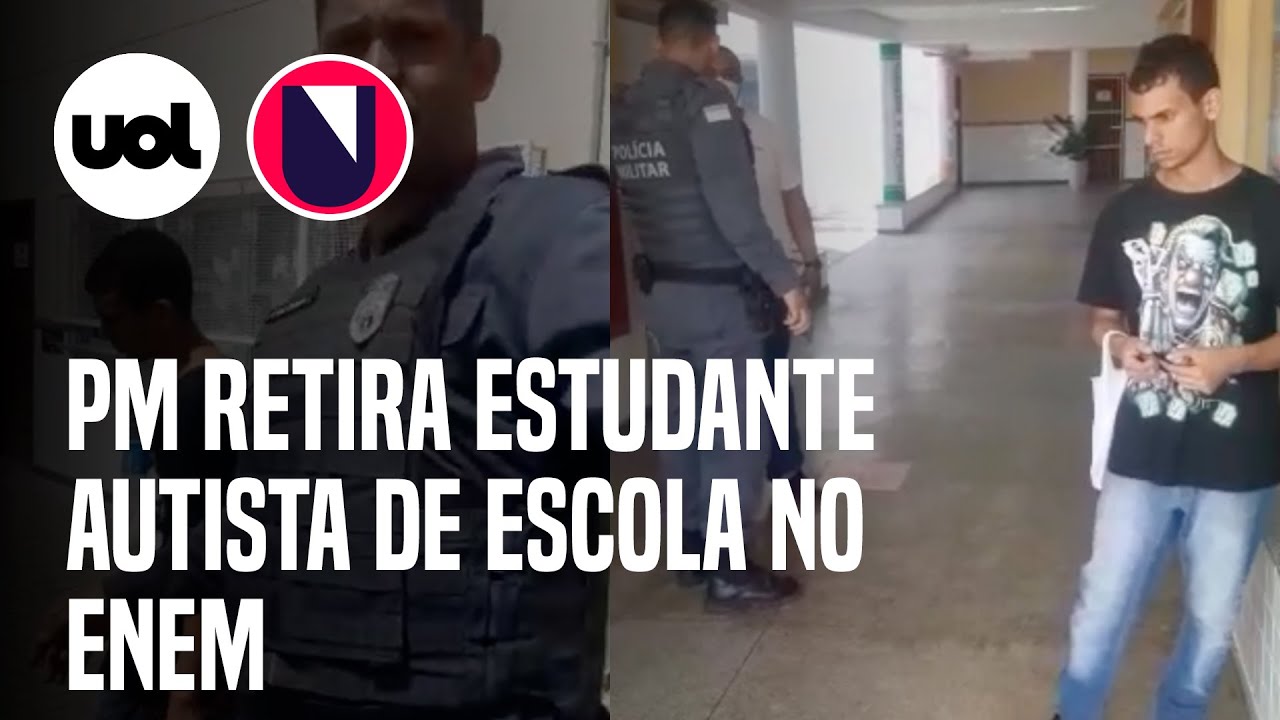 Policial militar retira estudante autista impedido de realizar o Enem no Espírito Santo