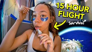 First Cl Self-Care Routine Flying Across The World... High Maintenance