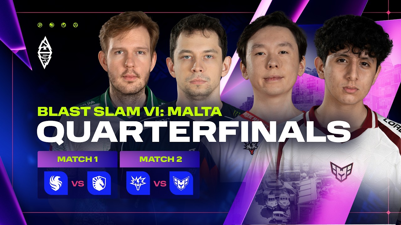 BLAST Slam VI: Malta, Quarterfinals - Falcons vs Liquid, Yandex vs HEROIC - Dota 2 LIVE