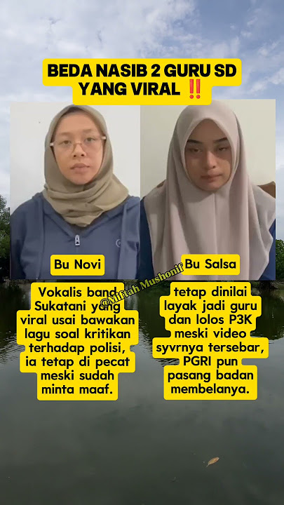 beda nasib guru SD yang viral, Bu Novi dan Bu salsa#sukatani #sukataniband #busalsa #gurusd #viral