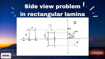 Side view problem in Rectangular lamina