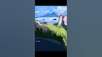 when you use ibis paint to draw a  landscape #digitalart #ibispaint #Art