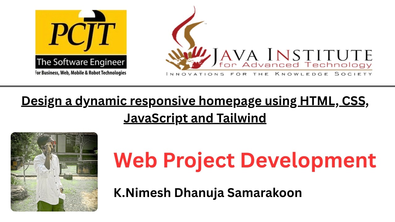 Design a dynamic responsive homepage using HTML, CSS, JavaScript and ...