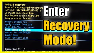How to Enter Recovery Mode on Amazon FIRE TV (Clear Cache & Reset)