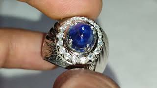 Natural Royal Blue Sapphire Srilanka 2.3 CT Memo BIG Hot Color Crystall Good Luster Siang Malam