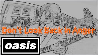 Oasis - Don't Look Back In Anger -  Song Lyrics Karaoke