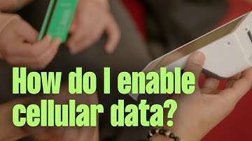 How do I enable cellular data?