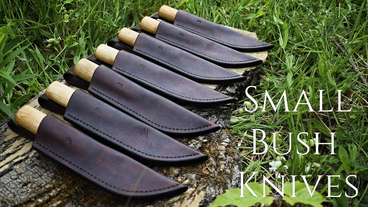 Knifemaking & Leatherworking - Making 7 Small Scandinavian Bush Knives (Available)