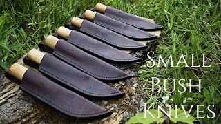 Knifemaking & Leatherworking - Making 7 Small Scandinavian Bush Knives (Available)