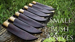 Knifemaking & Leatherworking - Making 7 Small Scandinavian Bush Knives (Available)