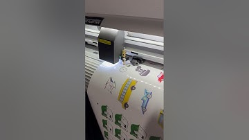 TENETH TN48CCD Vinyl Cutting Plotter-Print Cut Demonstration-Stickers #stickers #plotter #printing