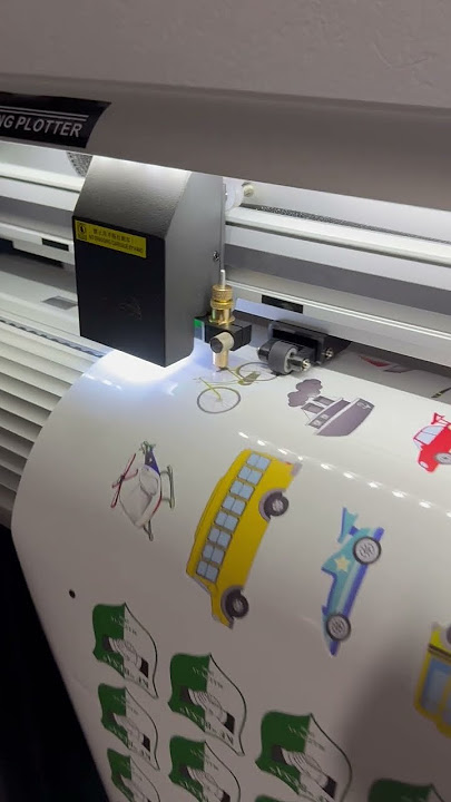 TENETH TN48CCD Vinyl Cutting Plotter-Print Cut Demonstration-Stickers #stickers #plotter #printing