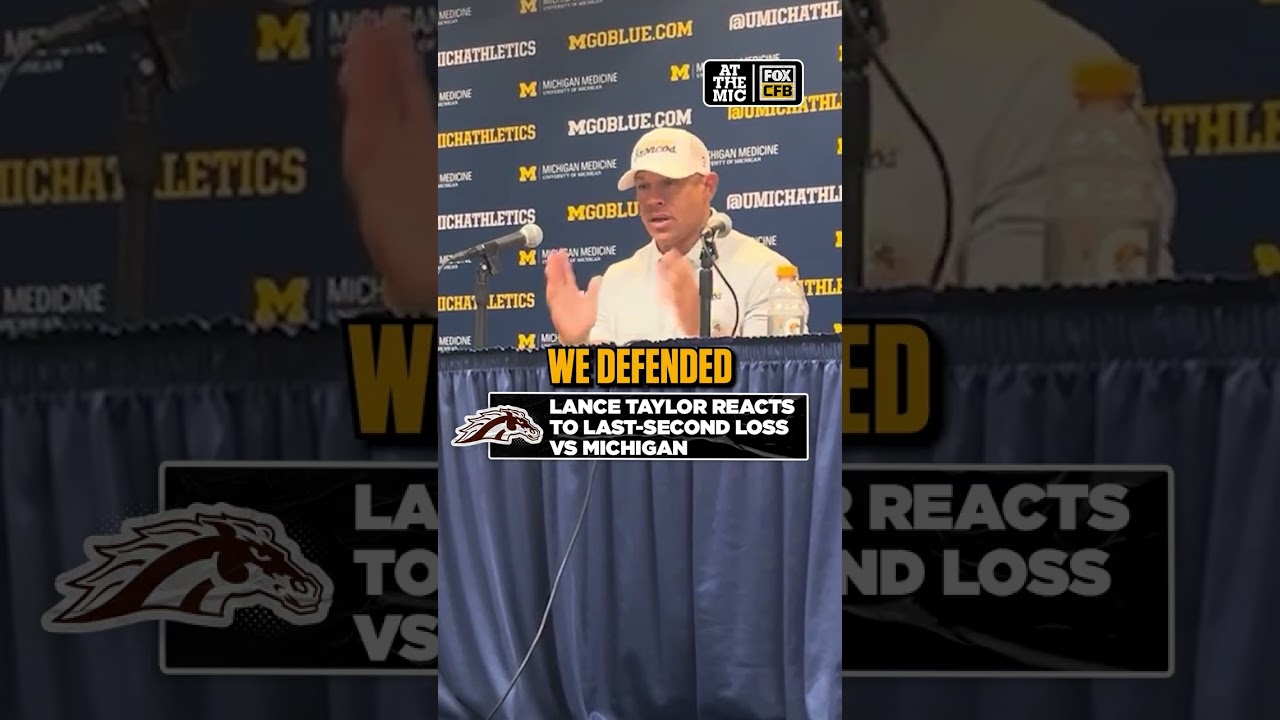 Western Michigan HC Lance Taylor thoughts Michigan game-winning Hail Mary 🗣️ #michigan #hailmary