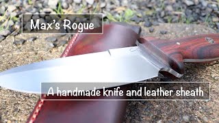 Maxs handmade knife and leather sheath