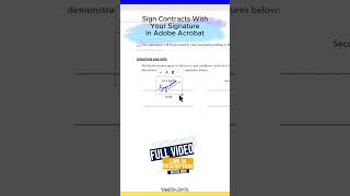 Create & Use Electronic Signature on PDF, Word, Outlook & Excel 1  #tutorial #esignature #esign screenshot 2