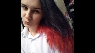 Покраска кончиков тоником Покраска кончиков тоником