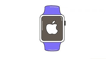 How to Draw Apple Watch, Smart Watch Drawing, Draw and Color Apple Watch, Draw Apple Watch