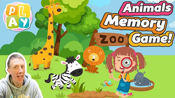 Animals Memory Game! English Vocabulary Game for Kids!