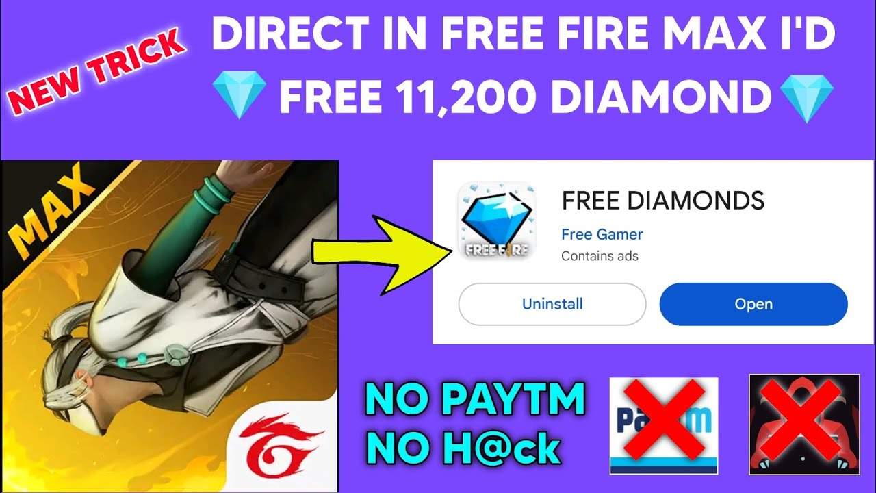 Free Fire Max Diamond Trick 2022, How To Get Free Diamonds In Free Fire  Max