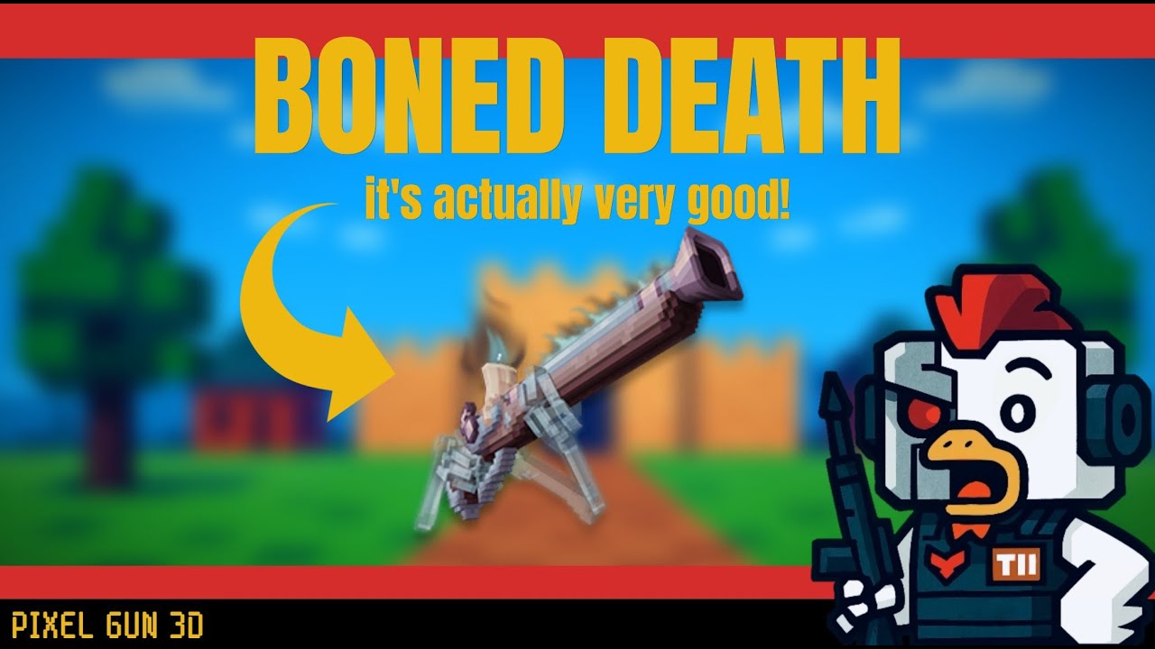 PIXEL GUN 3D | Gameplay testing Boned Death from new Pixel Pass - YouTube