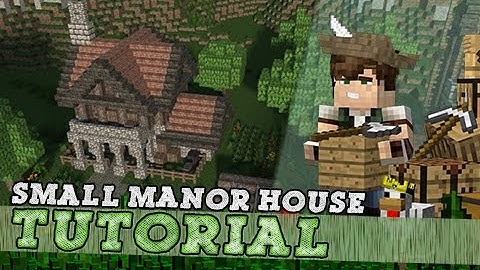 Minecraft Tutorial: Small Medieval Manor House!