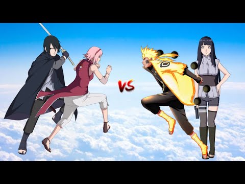 Who is strongest | Naruto and Hinata vs Sasuke and Sakura