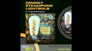 Grungy Steampunk Lightbulb