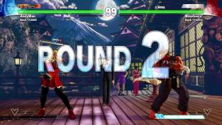 STREET FIGHTER V - Combos and resets - Karin vs Ryu - Ranked