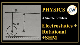 Electrostatics+Rotational+SHM Problem | Numerical Solution | Oscillations |Simple Harmonic Motion |