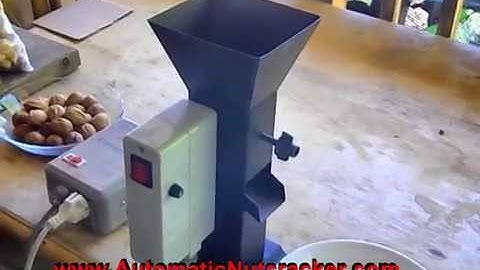 Electric Nutcracker Cracking Hazelnuts ~ www.automaticnutcracker.com