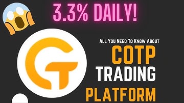 COTP Crypto Trading Platform - How It Works - 3.3% Daily profit! Live demo Part 1 - 1.5 month review