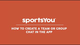 How to Create a Team or Group Chat in the sportsYou App screenshot 3