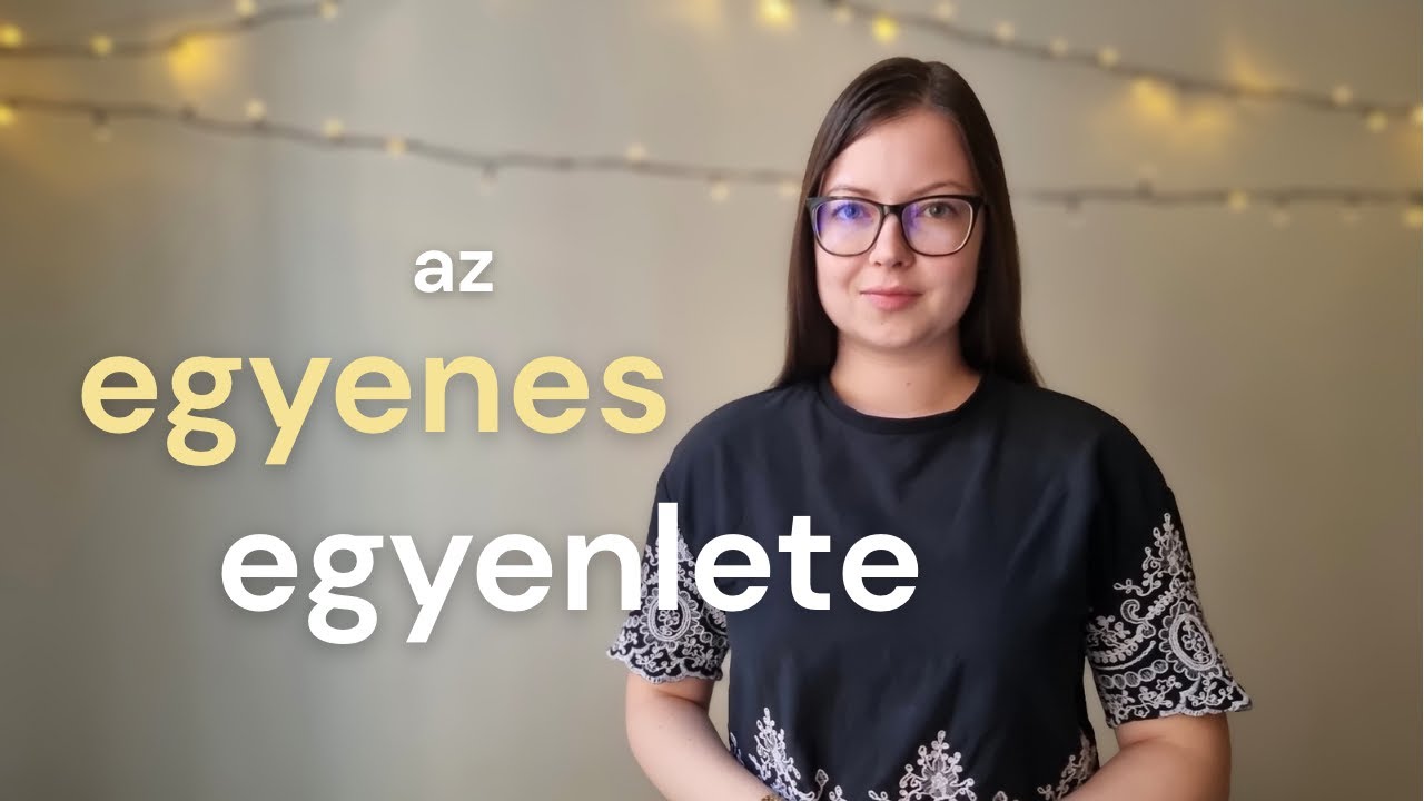 Egyenes egyenlete - Koordinátageometria | MATEK pár percben