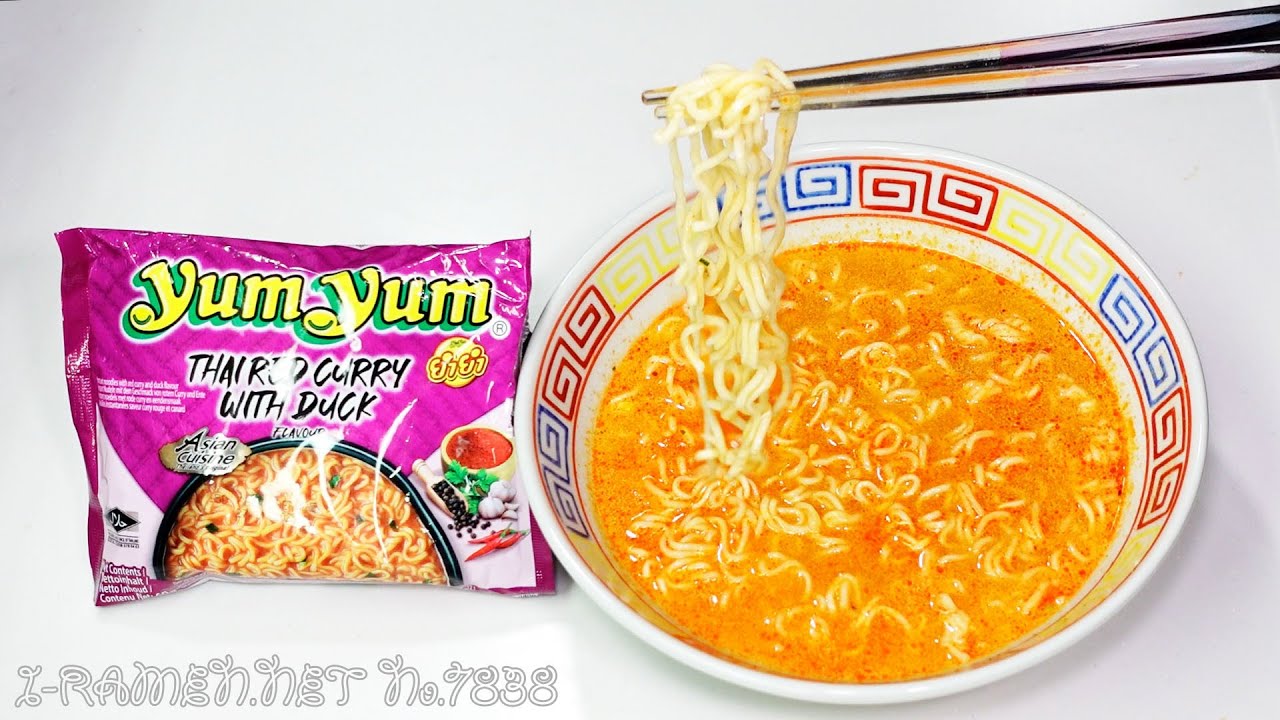 No.7838 YumYum (Thailand) Thai Red Curry with Duck Flavour - YouTube
