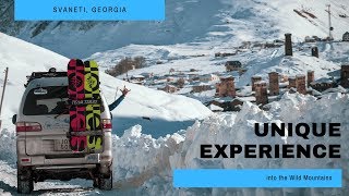 Unique freeride experience into the Wild. Svaneti Mountains, Georgia.