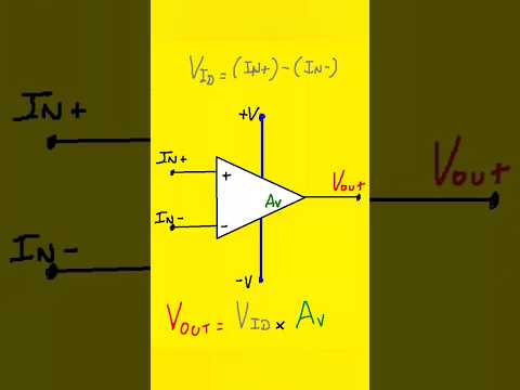 Op-Amps (amplificador operacional) : principio básico #electronica