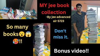 my Jee book collection | So many books !! 😮😵🥵😱| by jee advanced air 5723. screenshot 4