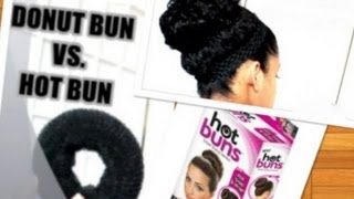 DONUT Bun VS. HOT Bun ~On Curly Hair~ REVIEW  ♡