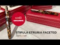 Stipula etruria faceted tortoise fountain pen  novelli exclusive