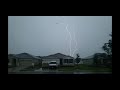 Severe Thunderstorm and a Double Lightning Strike!
