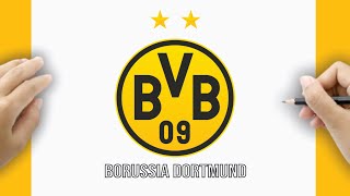 HOW TO DRAW THE BORUSSIA DORTMUND LOGO