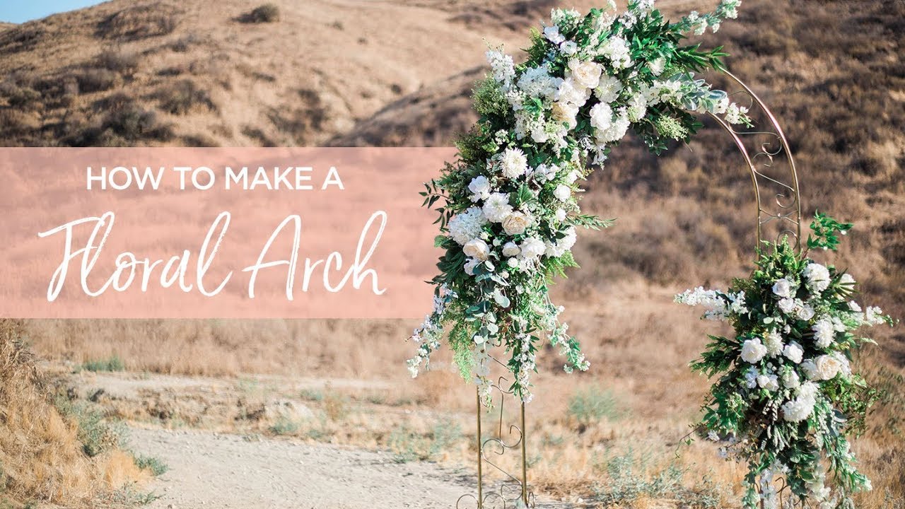 DIY Floral Wedding Arch YouTube