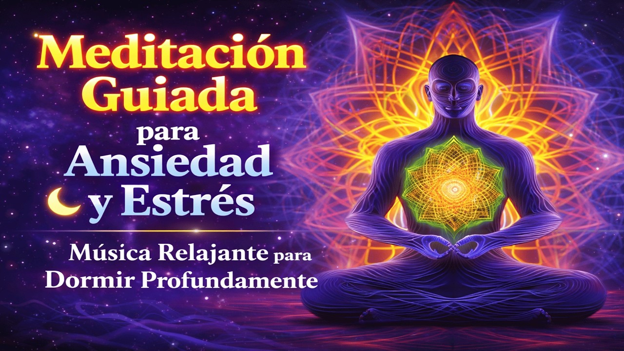 Meditación Guiada para Ansiedad y Estrés 🌙 Música Relajante para Dormir ...